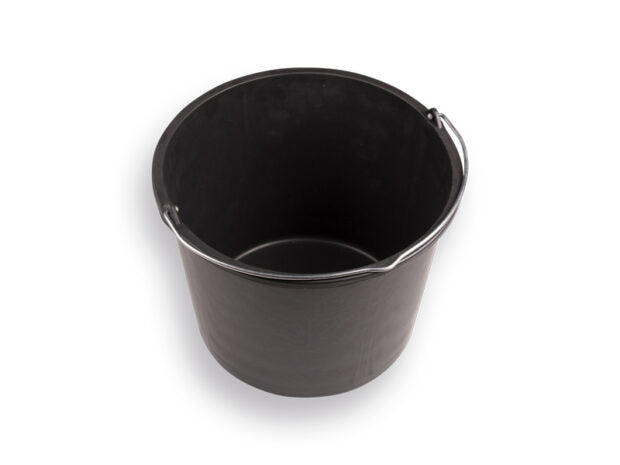 Gripline bouwemmer 20 liter met hengsel ZWART productfoto