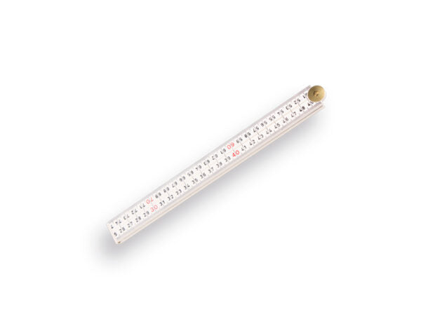 Hultafors duimstok 1 meter glasfiber wit productfoto