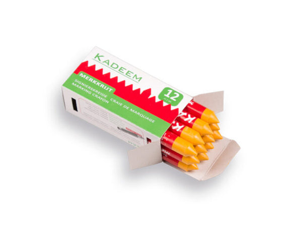 Kadeem merkkrijt geel 13 mm per 12 productfoto