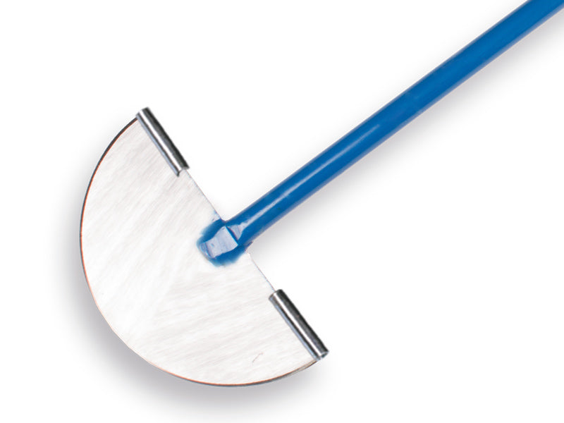 Atlas kantensteker 22,5 cm breed gesmeed blauw