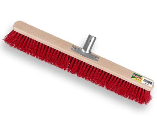 SOLIDE stalbezem rood 60 cm PPN met stokhouder productfoto
