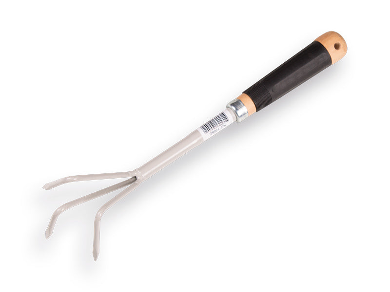Atlas handhark 3 tands 37 cm met hout en rubber handvat productfoto