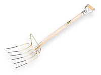 Offner bladvork 6 tanden met veerdul, 36 cm breed, met BEUGEL, met YD steel 95 cm productfoto