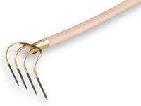 Offner mesthaak 4 tanden van 13 cm met steel 140 cm