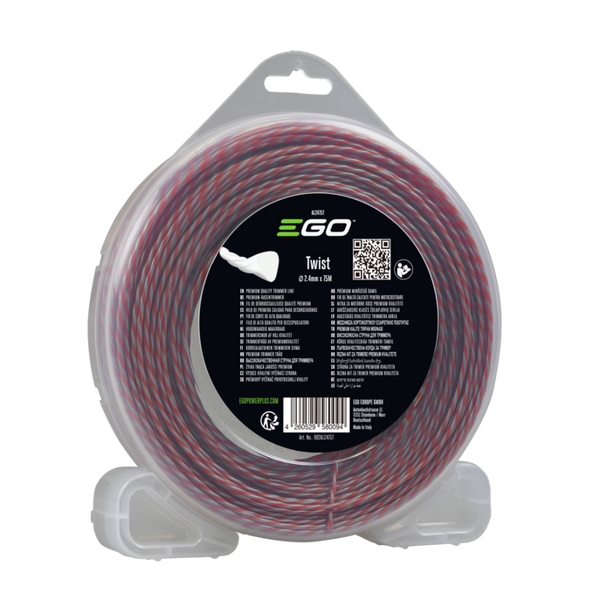 EGO maaidraad Twist line AL2760T rood-groen gedraaid 2,7 mm x 60 m, officieel weergegeven als model AL2760T