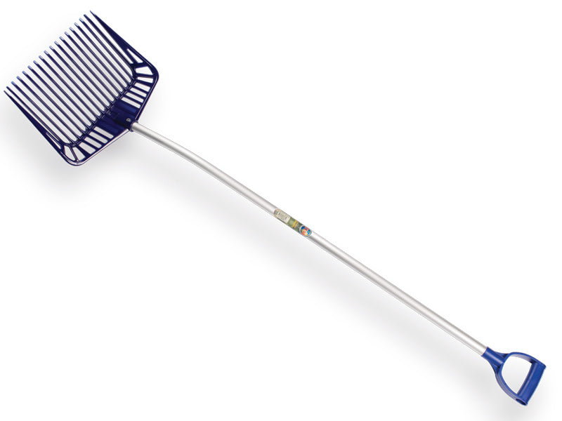 Atlas allesruimer 18 tands 33 cm breed blauw met aluminium steel en D-handvat productfoto