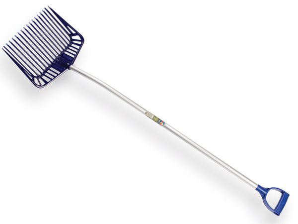 Atlas allesruimer 18 tands 33 cm breed blauw met aluminium steel en D-handvat productfoto