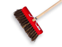 SOLIDE bezem 30 cm rood gelakt met steel