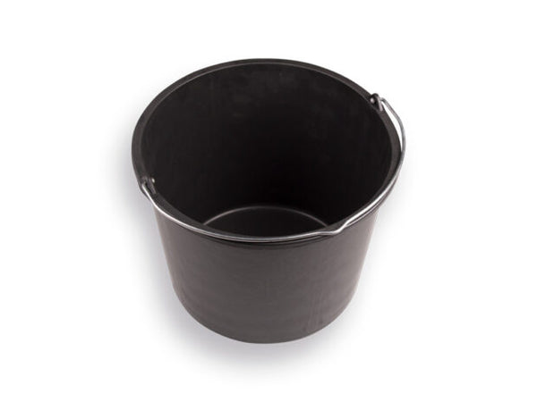 Gripline bouwemmer 20 liter met hengsel ZWART productfoto