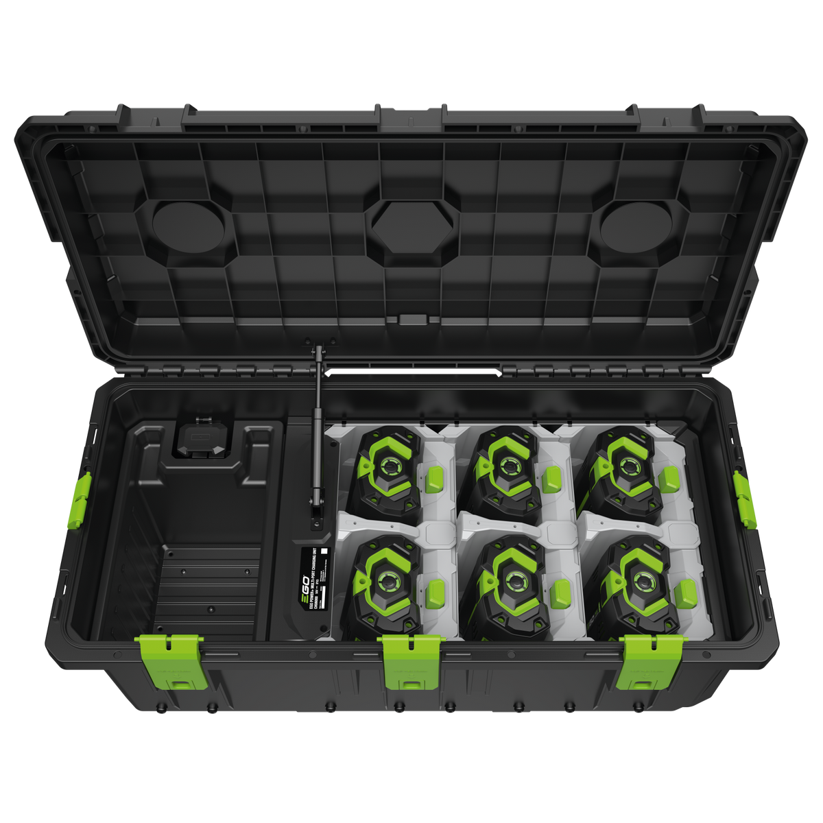 EGO CHU6000-K0004 Accu Laadbox met Lader, officieel weergegeven als model CHU6000-K0004