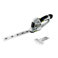 EGO CHT2001E Accu Buxusschaar met 12V Accu en Lader, officieel weergegeven als model CHT2001E
