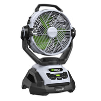 EGO FN1000E Accu Ventilator 25 cm met Nevelfunctie, officieel weergegeven als model FN1000E