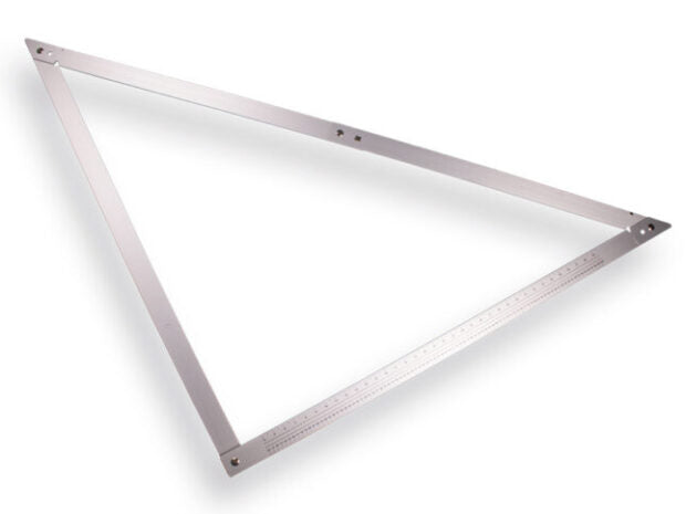 Labora haakse hoek 120 x 120 cm opvouwbaar aluminium met tas productfoto