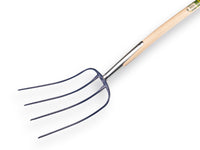 Atlas mestvork 4 tanden blauw met steel 135 cm