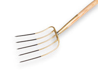 Offner mestvork 5 tanden brons met steel 135 cm