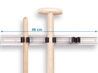 Prax tuingereedschap ophangen met ophangrail productfoto