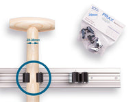 Prax steelklem 35 mm per 2 stuks productfoto