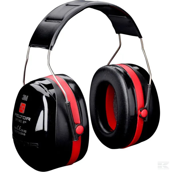 3M gehoorbeschermer Peltor Optime 3 rood productfoto