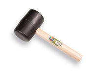 Atlas rubberen hamer hard 2 KG met houten steel productfoto