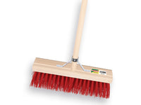 SOLIDE straatbezem 35 cm rood PPN met steel productfoto