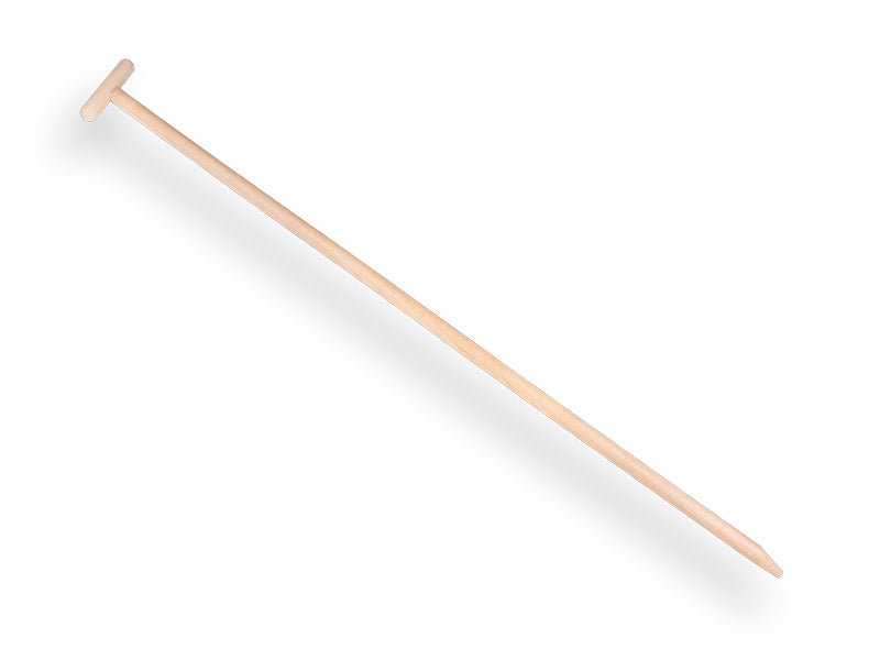 Tauari schoffelsteel 160 cm x 3,2 cm, met hilt en excentrische punt productfoto