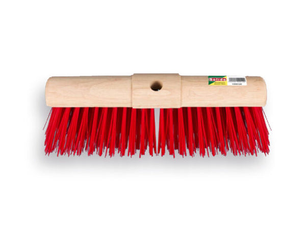 SOLIDE wegenbouwbezem 45 cm met ronde kap rood PPN productfoto