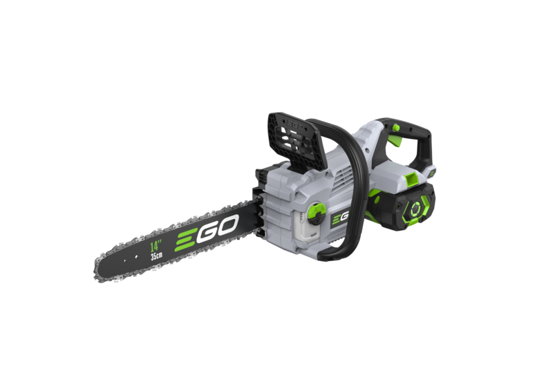 EGO CS1410E accu kettingzaag, aanzicht 1