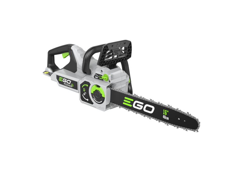 EGO CS1610E accu kettingzaag, aanzicht 2