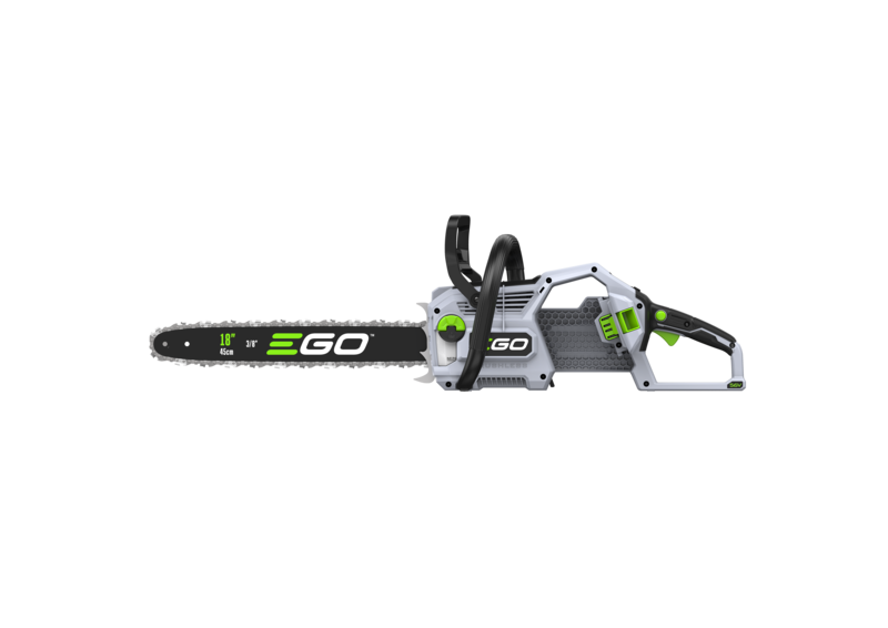 EGO CS1814E accu kettingzaag, aanzicht 2