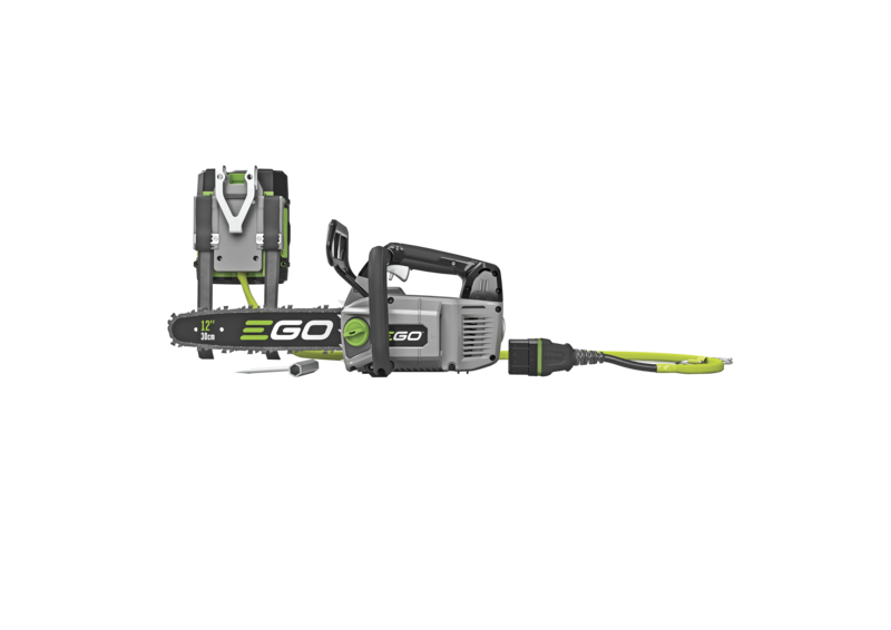 EGO CSX3002 accu kettingzaag, aanzicht 3