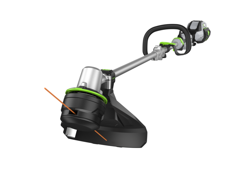 EGO ST1610E-T accu grastrimmer bosmaaier, aanzicht 3